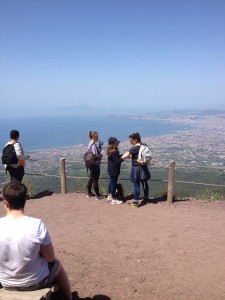 la baie de Naples, panorama depuis le Vésuve, mai 2016
